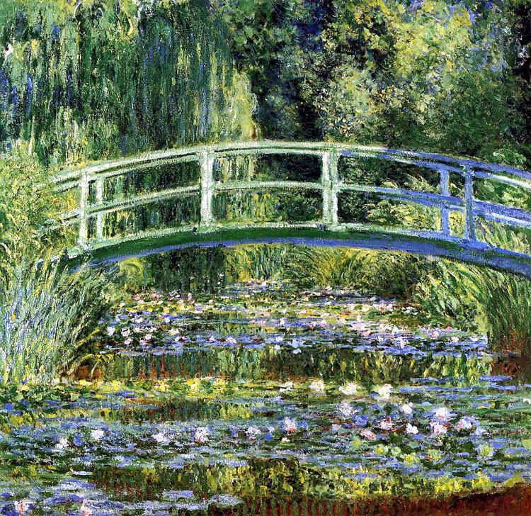 Cây cầu nhật bản của Claude Monet